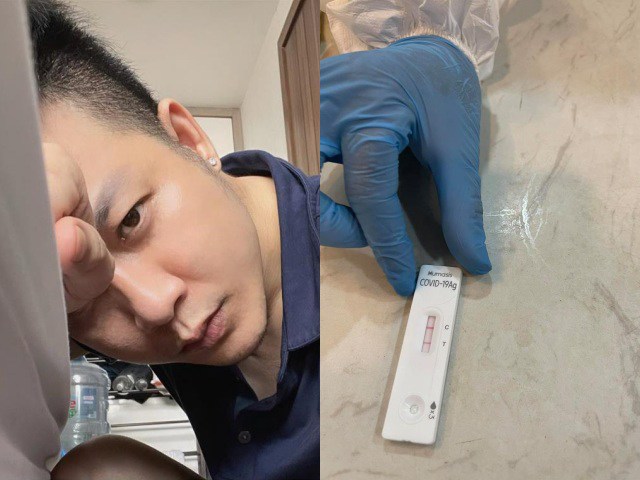 Nam ca sĩ cho biết hiện tại đã mất vị giác, đang cách ly tại nhà và được hướng dẫn tự chăm sóc.