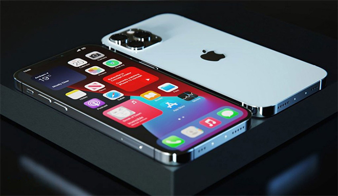 iPhone 13 với thiết kế cạnh phẳng và mặt kính Ceramic Shield cao cấp.