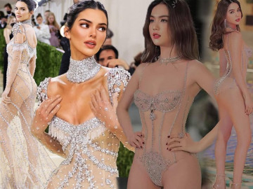 Ngọc Trinh khoe nội y bọc đá chỗ hiểm, phiên bản hở hơn của chiếc đầm Kendall từng diện?