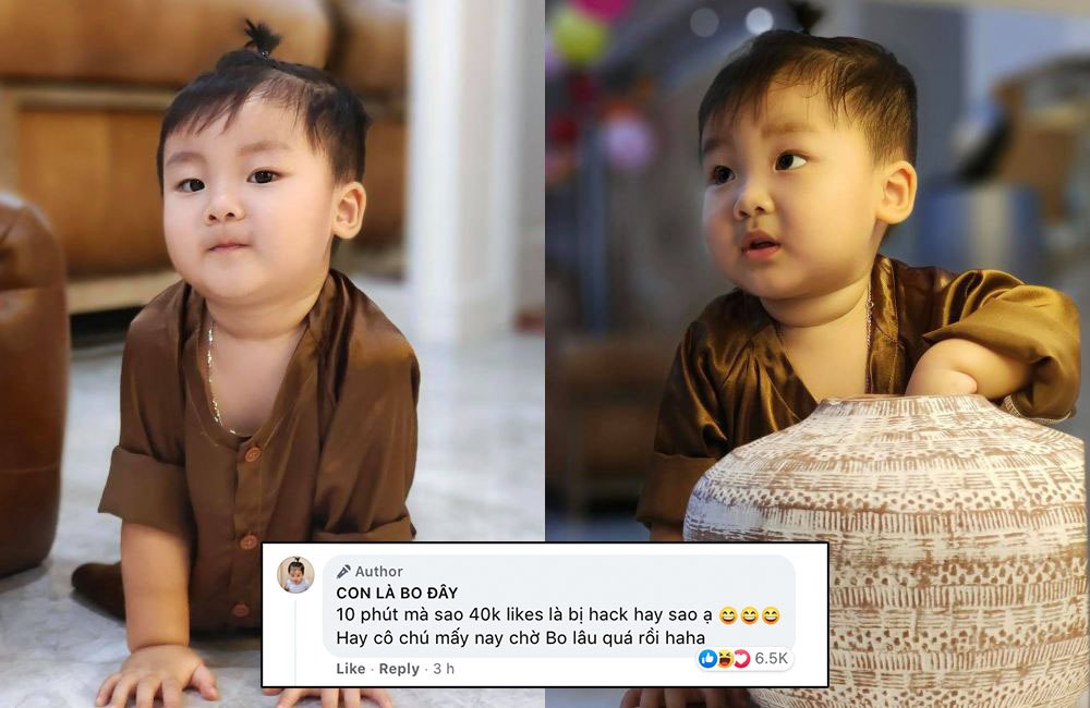 Loạt biểu cảm đáng yêu của bé Bo khiến cư dân mạng thả Like liên tục.
