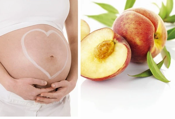 Bà bầu có thể ăn đào nhưng chỉ nên ăn một lượng nhỏ (Ảnh minh họa)