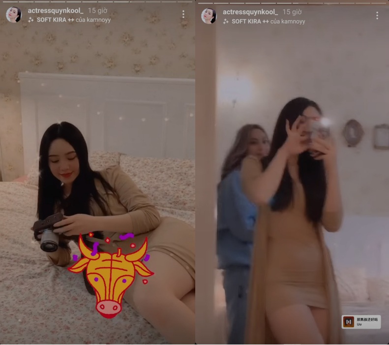 Tăng cân đã làm cho vòng 2 của cô trở nên đẫy đà, vòng đùi cũng to nần nẫn khi diện váy body màu nude.