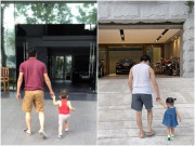 Làm mẹ - Ảnh Cường Đôla dắt tay Subeo hồi còn bên Hồ Ngọc Hà, khoảnh khắc giống với con gái hiện tại