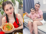 Bà bầu - Sau sinh con gái, Thu Thủy ngày càng nhuận sắc, trẻ ngang chồng kém 10 tuổi