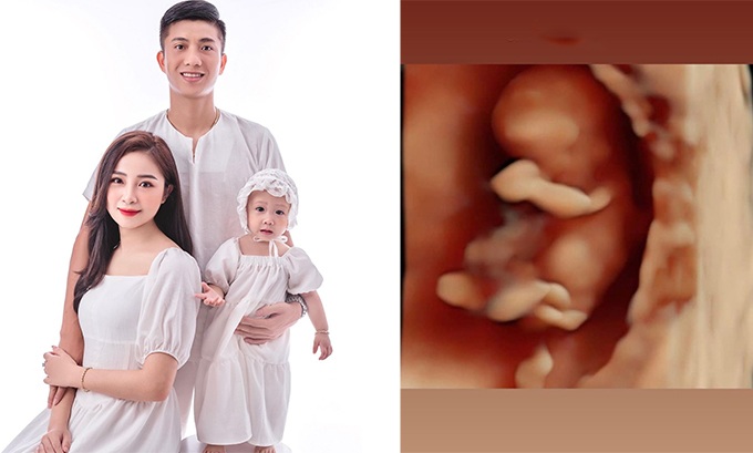 Phan Văn Đức cũng vừa khoe tin mừng vợ mang bầu lần 2.