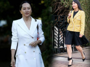 Thời trang - “Đại công chúa” Huawei thời bị giam lỏng, đeo vòng giám sát: Vẫn mặc sang chảnh, chân xỏ giày hiệu
