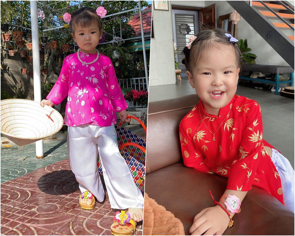 Mùa dịch khó sắm quần áo, Lê Phương hô biến đồ bộ U40 cho con gái 2 tuổi mặc - 13