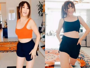 Ngôi sao 24/7: Đát Kỷ Ôn Bích Hà U60 vẫn thích khoe body, gây sốt với bộ đồ ngắn cũn