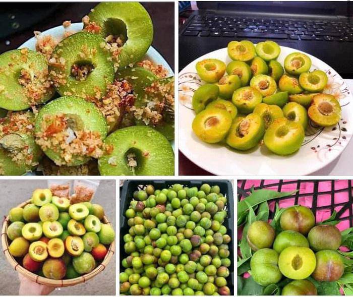 Mận xanh róc hạt giá từ 35-40 nghìn đồng/kg.