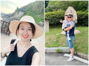 Làm mẹ - Làm mẹ đơn thân, Ly Kute cho con trai du lịch sang chảnh ở Hàn, bé Khoai Tây giờ quá lớn