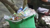 Nhếch nhác rác thải tại khu du lịch suối cá thần Cẩm Lương