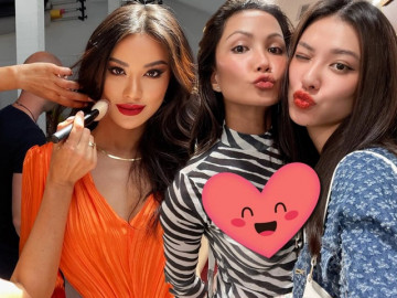 Em gái HHen Niê thi hoa hậu, quên đem son phải dùng chì kẻ mày tô môi