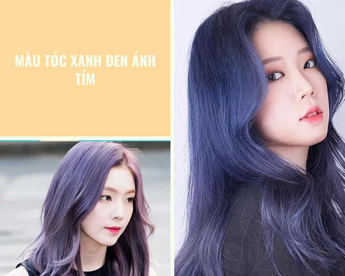 Những màu tóc xanh đen cho nữ đẹp và hot nhất hiện nay - 14