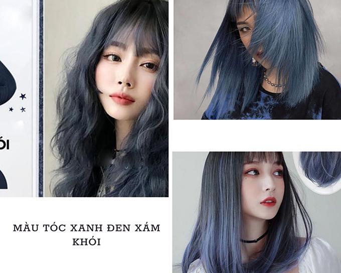 Những màu tóc xanh đen cho nữ đẹp và hot nhất hiện nay - 15