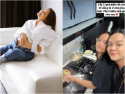 Bếp Eva - Con gái Phạm Quỳnh Anh vào bếp giúp mẹ