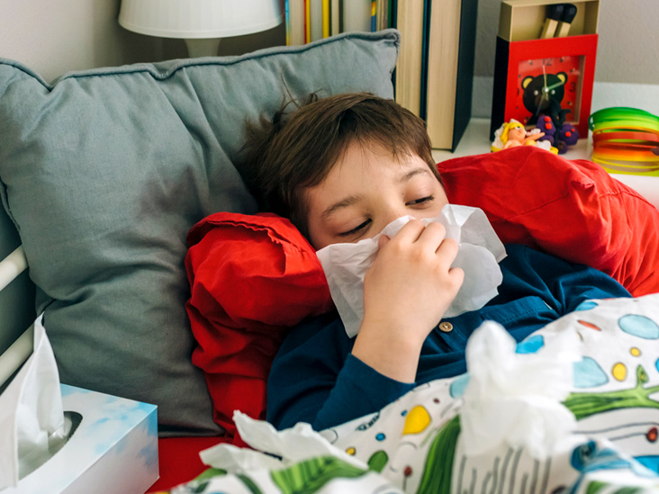 Trẻ bị cúm A thường kéo theo nhiều biến chứng khác. (Ảnh minh họa)