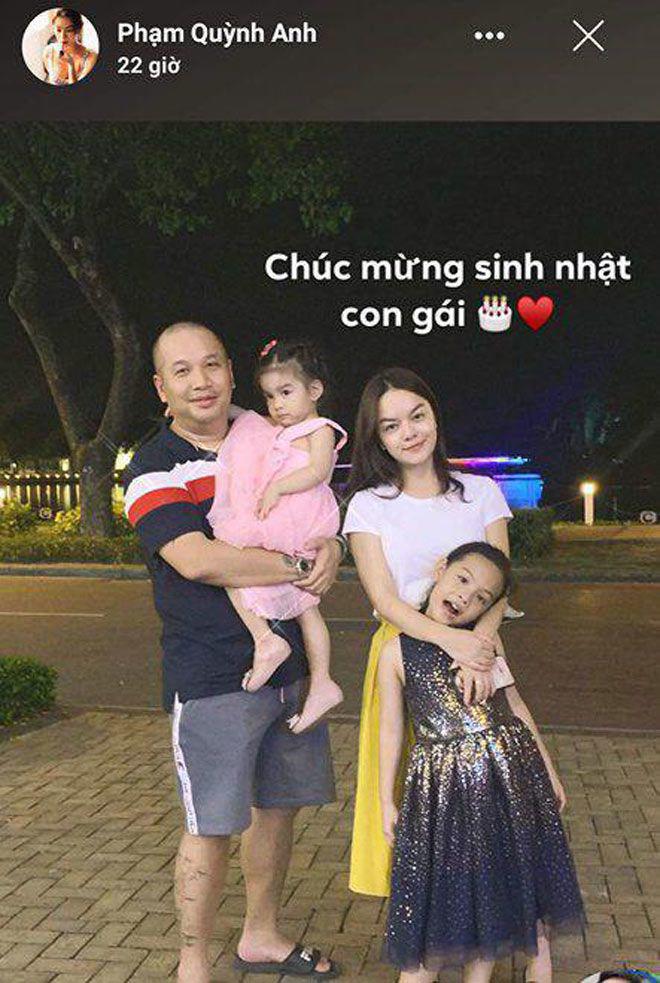 Phạm Quỳnh Anh ôm bụng bầu chụp ảnh thân thiết bên chồng cũ Quang Huy cùng con gái chung - 6