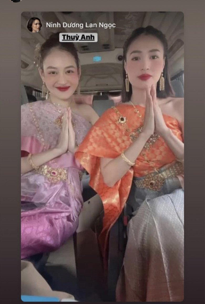 Lan Ngọc hóa cô gái Thái Lan, diện đồ truyền thống kín đáo mà vẫn quyến rũ hơn người - 1