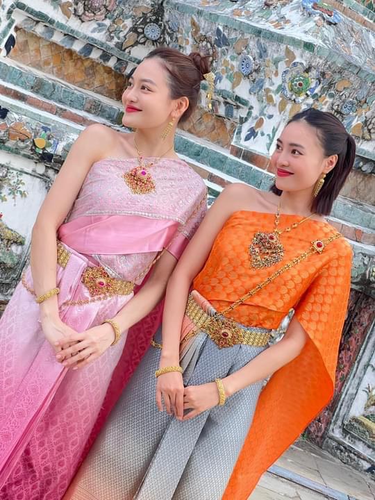 Lan Ngọc hóa cô gái Thái Lan, diện đồ truyền thống kín đáo mà vẫn quyến rũ hơn người - 4