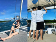 Giải trí - Lâm Chí Dĩnh khoe ảnh vợ chân dài nhưng không sốc bằng cậu con cả trông như anh em với bố