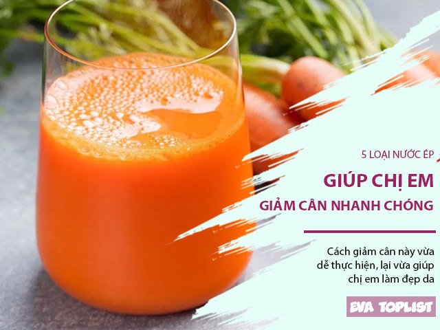 5 loại nước ép giúp chị em giảm cân nhanh chóng