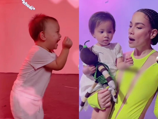 Kim Lý si mê nhìn Hồ Ngọc Hà nhảy, đưa 2 con tới hỗ trợ vợ: Lisa hát song ca, Leon múa phụ họa
