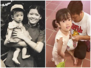 Làm mẹ - Con gái giống hệt ảnh Trường Giang ngày nhỏ,  Nhã Phương thừa nhận con xinh giống bố