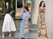 Thời trang - Chân váy lửng mix với 4 kiểu áo này là xinh nhất, chẳng trách hội mặc đẹp áp dụng suốt