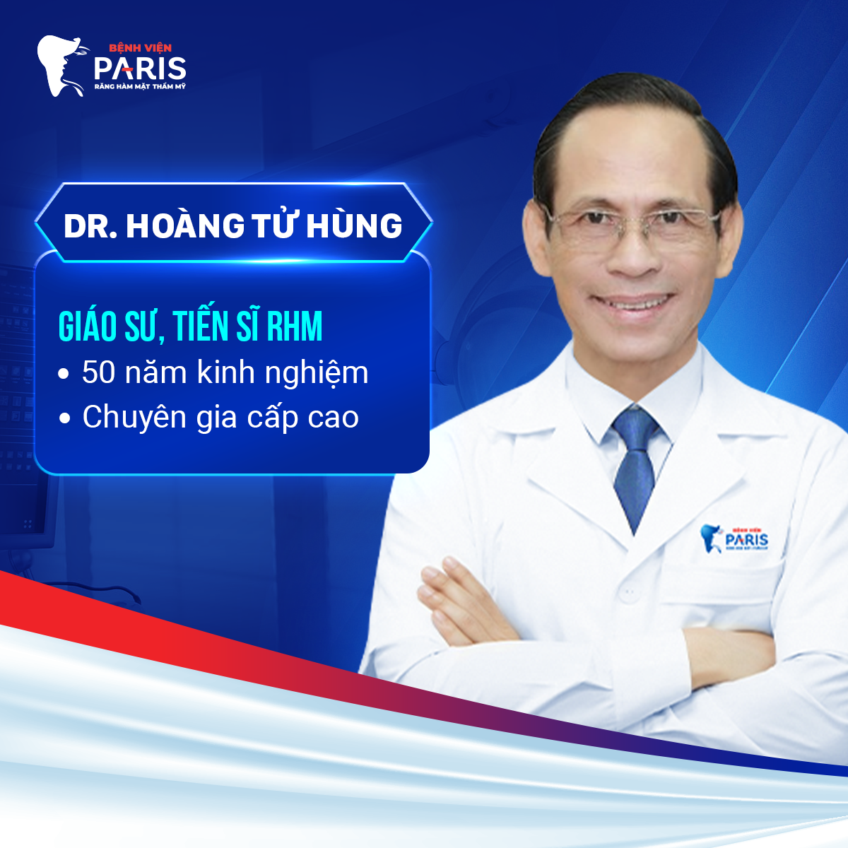 Giáo sư, Tiến sĩ Răng Hàm Mặt Hoàng Tử Hùng - Chuyên gia Răng Hàm Mặt giàu kinh nghiệm