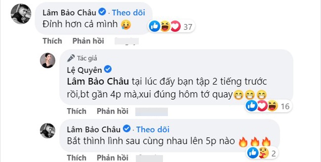 Từ khi sánh đôi bên nam người mẫu, Lệ Quyên chăm chỉ tập luyện và khỏe lên thấy rõ. Cặp đôi đang phấn đấu kéo dài thời gian Plank lên 5 phút.