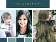 Làm đẹp - Tóc màu xanh rêu: Top 20 kiểu màu tóc đẹp trẻ trung hot nhất hiện nay