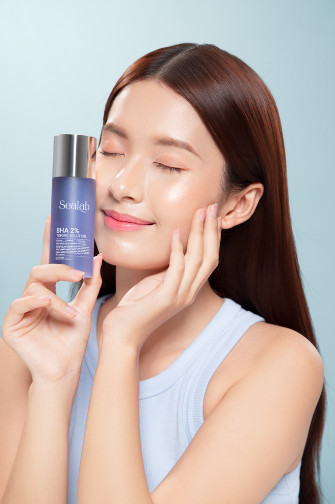 Skincare đúng 4 bước cơ bản với SeaLab, da đang nổi mụn tùm lum cũng láng mịn, lỗ chân lông nhỏ xíu sau 2 tuần - 2