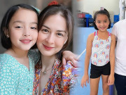 Làm đẹp - Con gái mỹ nhân đẹp nhất Philippines 7 tuổi "trổ giò" như hoa hậu, được tập thể thao với VĐV Olympic