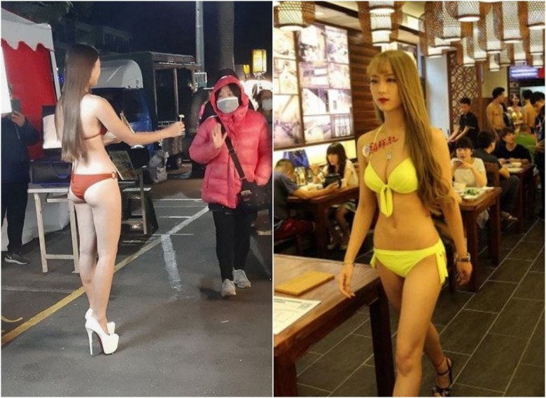 Bán hàng ở chợ, loạt gái xinh ăn mặc hở hang khó hiểu: Người trễ nải, người diện bikini - 9