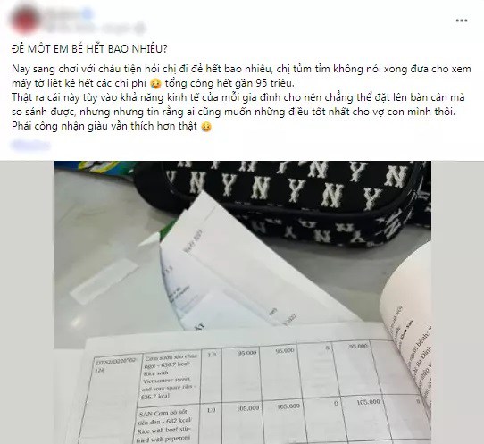 amp;#34;Đẻ một em bé hết bao nhiêu?amp;#34;, mẹ gửi bảng viện phí gần trăm triệu khiến dân tình choáng váng - 1