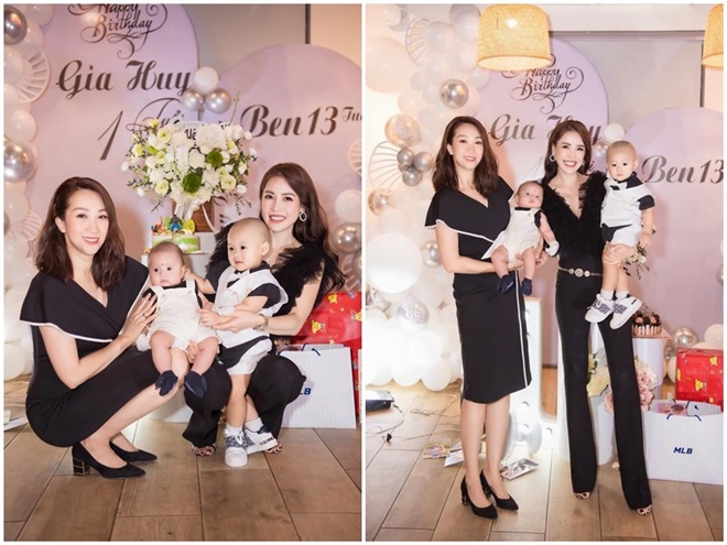 Con trai Lều Phương Anh được bạn bè nhận xét là giống người bố giấu mặt như đúc.