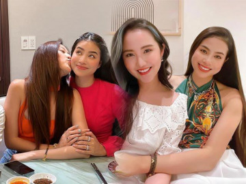 Phu nhân Phan Thành đọ sắc với nàng hậu nổi tiếng nhất Việt Nam, vẻ đẹp bất phân thắng bại