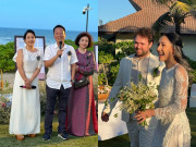 Giải trí - Con gái lai Tây đám cưới lần 2, Mỹ Linh "xả" loạt ảnh không thể nào quên của cô dâu chú rể