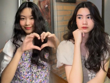 Để mặt mộc chỉ tô son, 2 con gái Hoa hậu tương lai của MC Quyền Linh vẫn đẹp rực rỡ