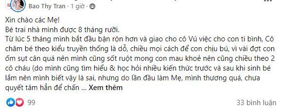 Bận rộn giao con cho bảo mẫu chăm bẵm, Bảo Thy giờ phải cầu cứu các mẹ bỉm sữa - 3