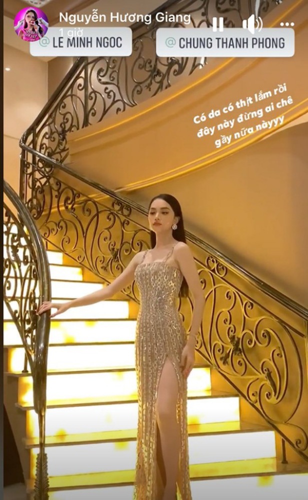 Người bình thường stress vì tăng cân, Hương Giang lại vô cùng lận đận trong khoản đắp da đắp thịt.