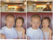 Giải trí - Sao Việt 24h: Cặp song sinh nhà Hồ Ngọc Hà đập bàn chờ đồ ăn, Lisa lần đầu "làm xấu" hơn cả Leon