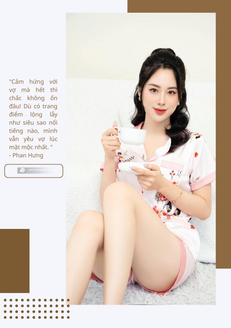Chị Minh Thùy sau sinh đẹp mặn mà và gợi cảm trong từng khung hình ông xã quay chụp.