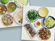 Bếp Eva - Có giúp việc nhưng 8X vẫn vào bếp, khoe 30 mâm cơm trong tháng được các con khen nức nở