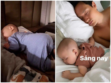 Con Hồ Ngọc Hà, Bảo Thy, Võ Hạ Trâm tư thế ngủ bá đạo, nhìn đáng yêu nhưng mẹ cần nhanh tay chỉnh lại