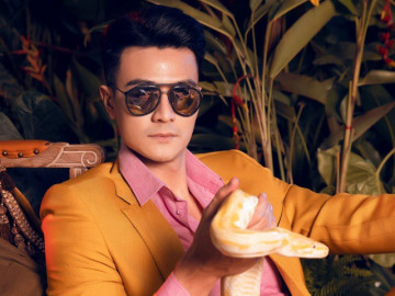 Vĩnh Thụy chia sẻ cảm xúc khi diễn với trăn thật