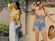 Thời trang - Vì chiếc áo bé xíu căng chật, vòng 1 "đỉnh" nhất làng Hoa hậu của Lương Thuỳ Linh bị o ép đến lạ