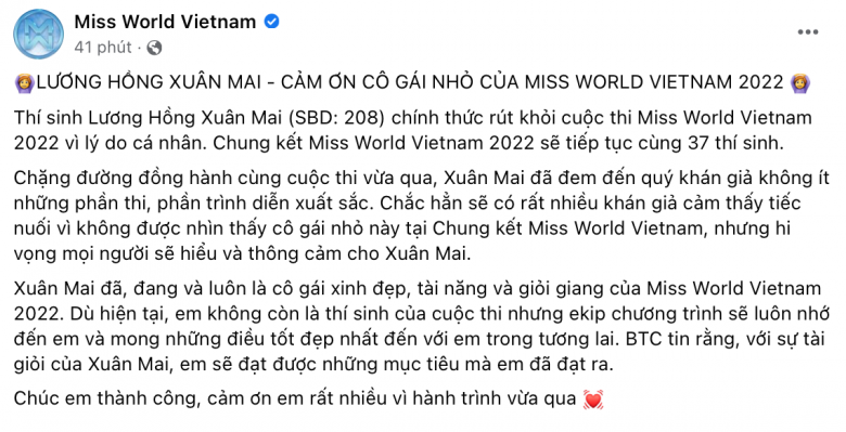 amp;#34;Thiên thần nội yamp;#34; lai 3 dòng máu rút khỏi Miss World Vietnam trước Chung kết, từng tiết lộ gia đình không ủng hộ - 5