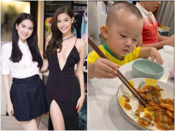 Gà cưng Vũ Khắc Tiệp ở ẩn nuôi con, tự hào bé 19 tháng tự ăn bằng đũa siêu đẳng