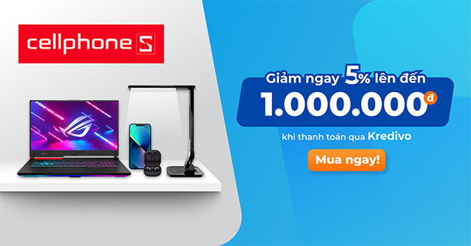 Khi thanh toán qua Kredivo để mua trả góp online tại CellphoneS bạn còn nhận được ưu đãi hấp dẫn
